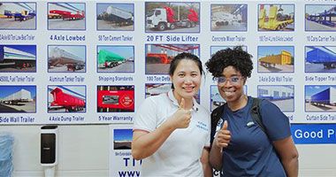 Guyana Customer Bought Tongya Container Side Loader Trailer