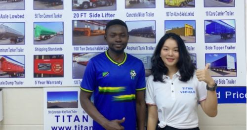 Rwanda Customers Bought Semi Fuel Tanker Trailer from Tongya Vehicle