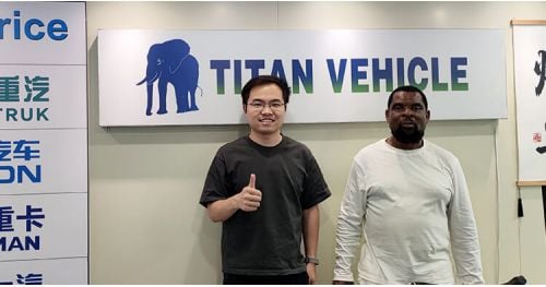 Barbados Customers Visit Tongya Vehicle to Purchase 4 Axle Dump Semi Trailer