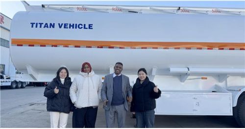 Sudan Customer Bought 3 Axle Fuel Tanker Trailer