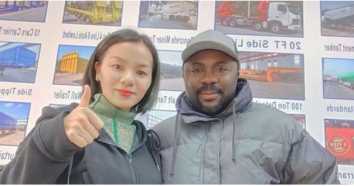 Kenyan Customers Visited Tongya Vehicle to Buy Used Howo Concrete Mixer Truck