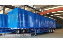3 Axle 40 Ton Box Semi Trailer will be sent to Nigeria