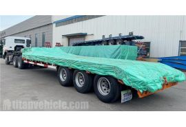 Tri Axle 60 Tone Lowbed Trailer will be transport to Indonesia