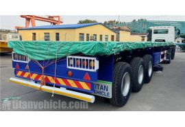 Tri Axle Flat Deck Trailer will be sent to Zambia