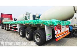 40 Ft Flatbed Trailer will be Shipped to Mozambique