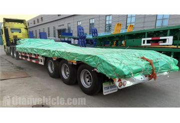 3 Axle 80 Ton Low Bed Trailer are ready to ship Zimbabwe