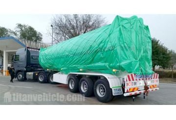 45000 Liters Diesel Tanker Fuel Trailer Ready Ship to Angola