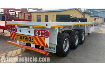 3 Axle 40 Ft Flatbed Trailer will be Sent to Uganda