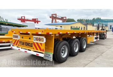 Tri Axle Flatbed Semi Trailer will be Shipped to Ghana