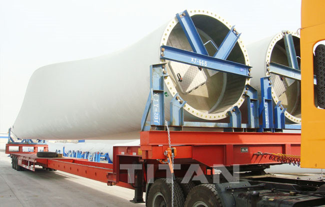 Wind Blade Carrier Transporter Stretchable Trailer for Transporting Wind Blade Wind Blade Carrier Transporter Stretchable Trailer for Transporting Wind Blade