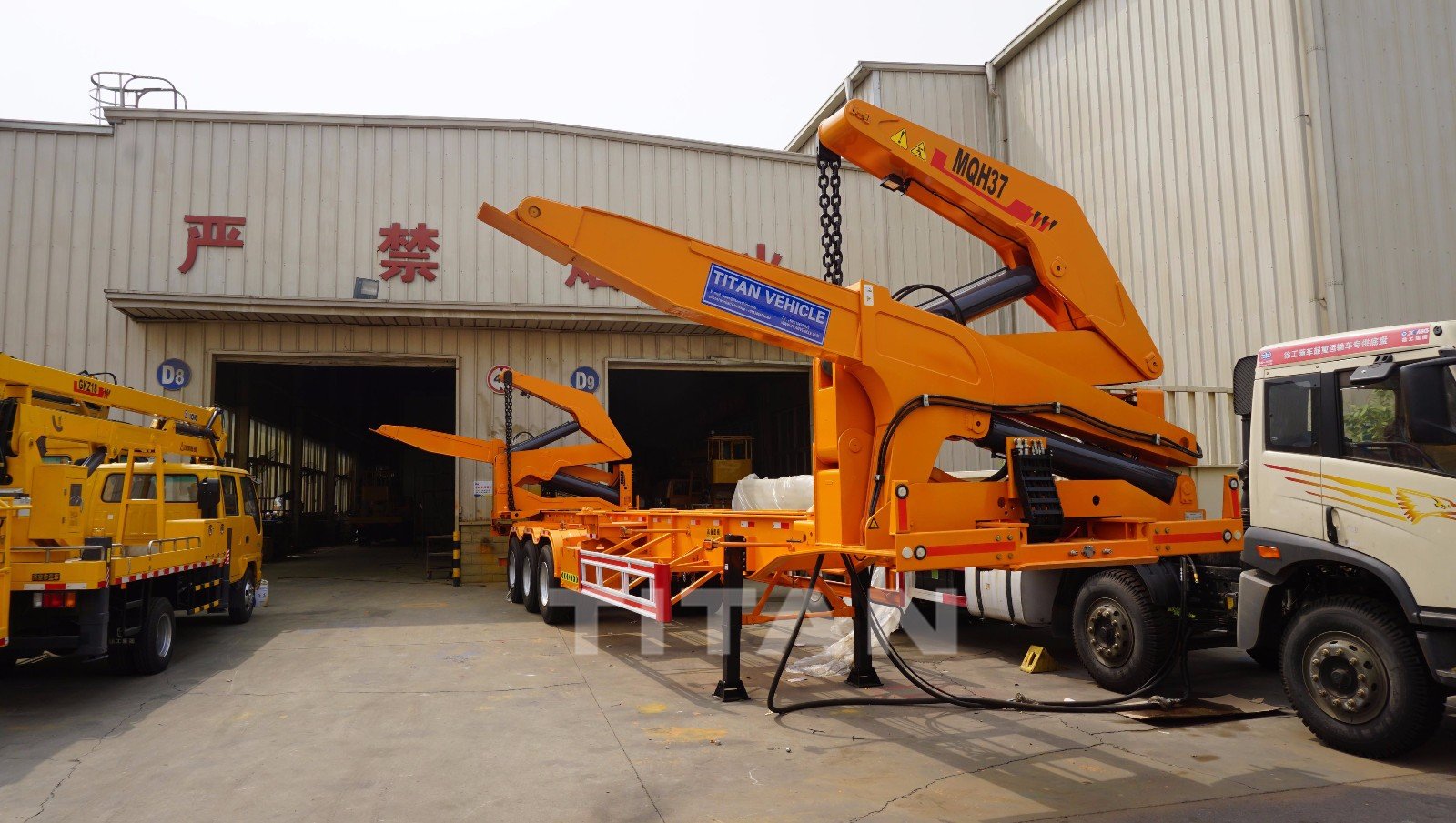 container lift trailer container lift trailer