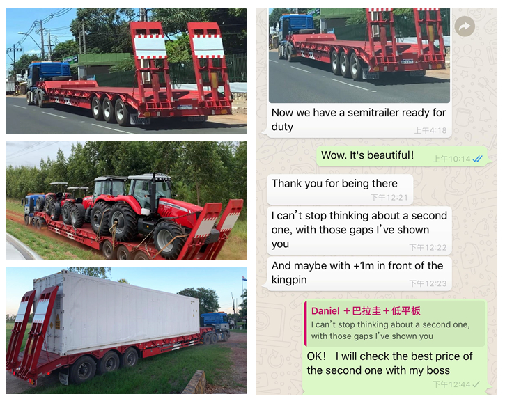 3 axle low bed truck customer feedback