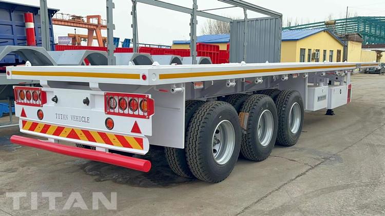 Tongya 30tonne Triaxle Flatbed Trailer for Sale in Senegal