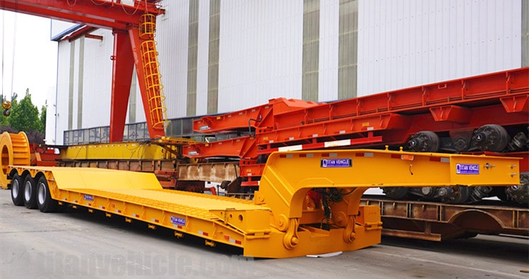 3 Axle 80ton Detachable Gooseneck Trailer for Sale in Ghana