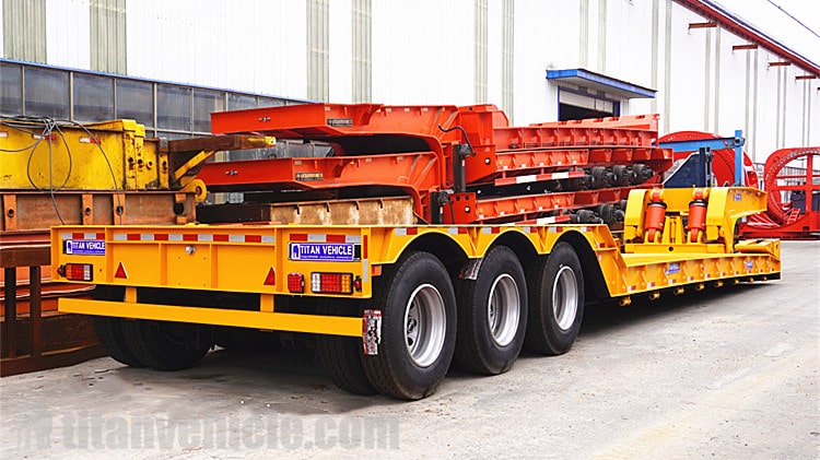 3 Axle 80ton Detachable Gooseneck Trailer for Sale in Ghana