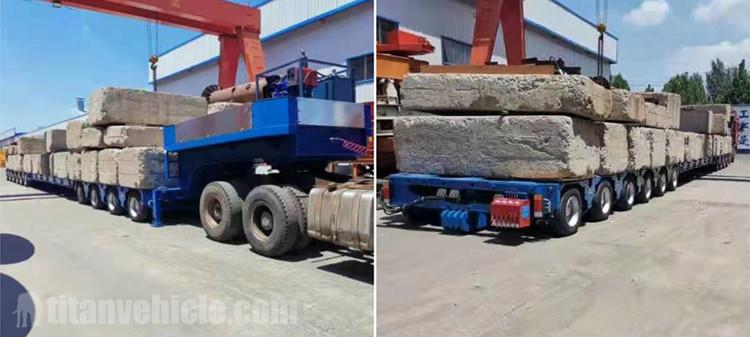 Hydraulic Axle Modular Trailer for Sale in Nigeria - Tongya Vehicle