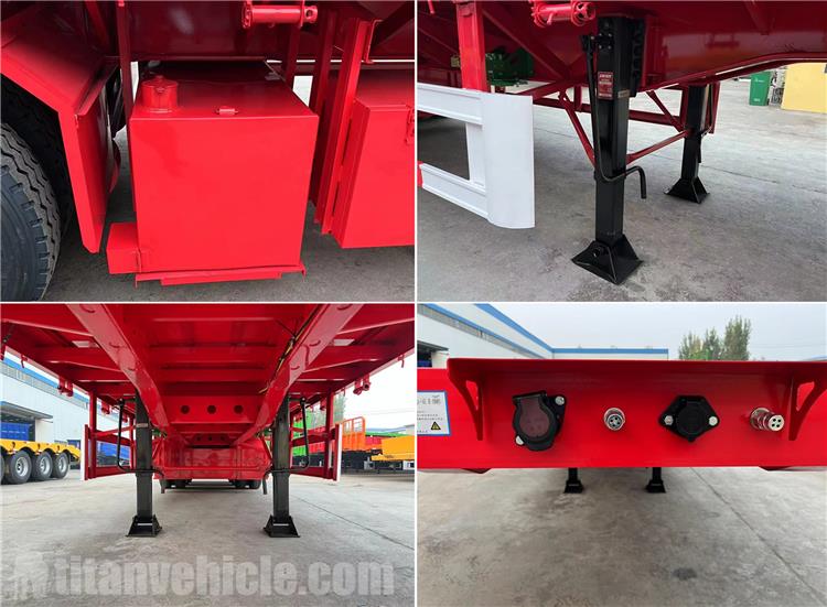 Tri Axle 40ft Flatbed Trailer for Sale In Tanzania