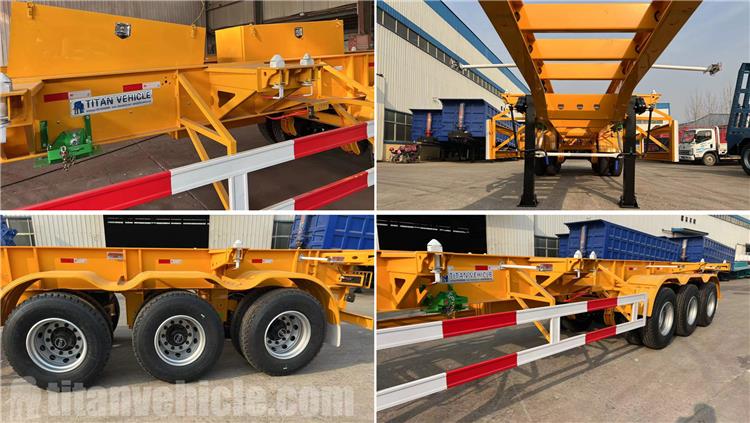 Tri Axle 40 ft Skeletal Semi Trailer for Sale In Mali