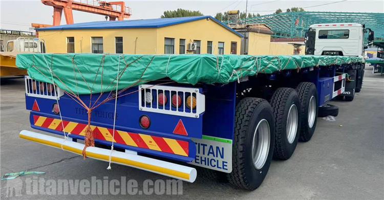 Tri Axle Flat Deck Trailer for Sale Near Me In Zambia