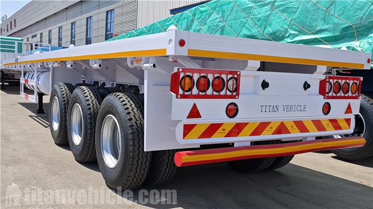 Tri Axle Flatbed Trailer for Sale In United Arab Emirates