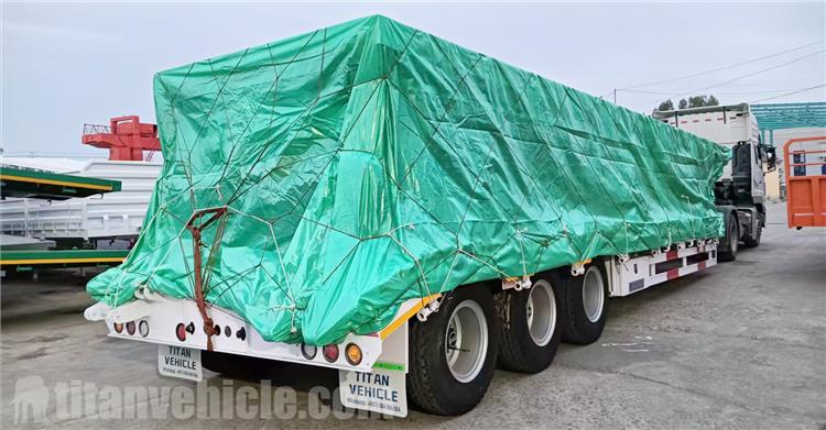 Tri Axle 60 Ton Low Bed Truck Trailer for Sale In Bahrain