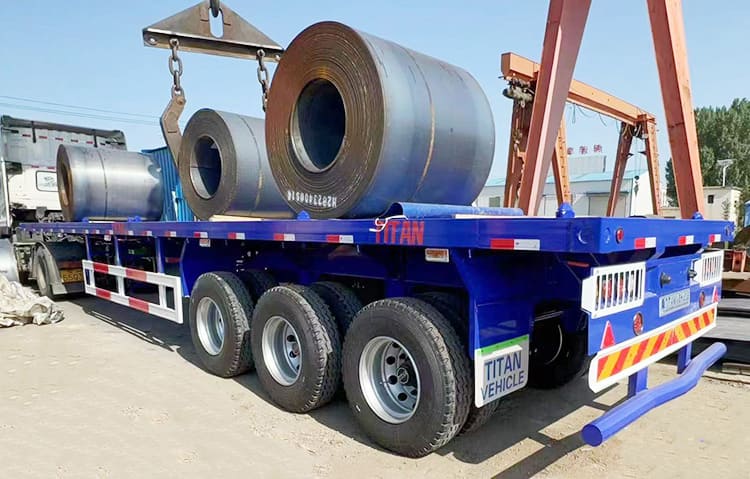 Triple Axle 40 Foot Flatbed Truck Trailer for Sale Near Me