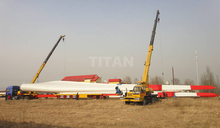 Extendable Telescopic Blade Semi Trailer for Windmill Turbine Blade Transportation