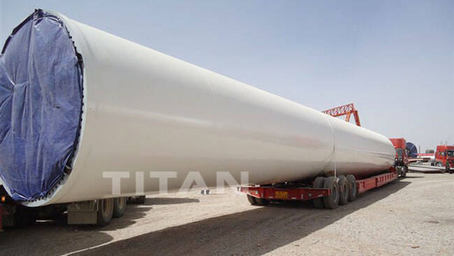 Wind Turbine Tower Transport Trailer