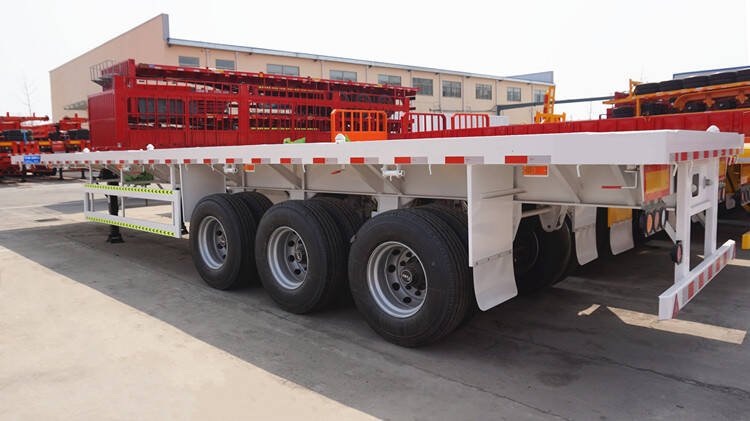 Tripple Axle Flat Bed Trailer for Sale - Tongya Vehicle