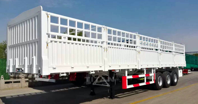 Tri-axle Stake Semi-trailer for Sale in Cote d'Ivoire - Tongya Vehicle