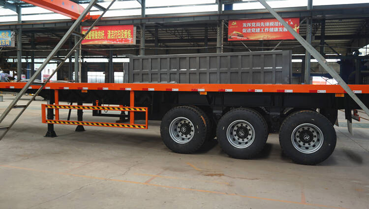 Tri Axle Flat Deck Trailer for Sale in Philippines - Tongya Vehicle
