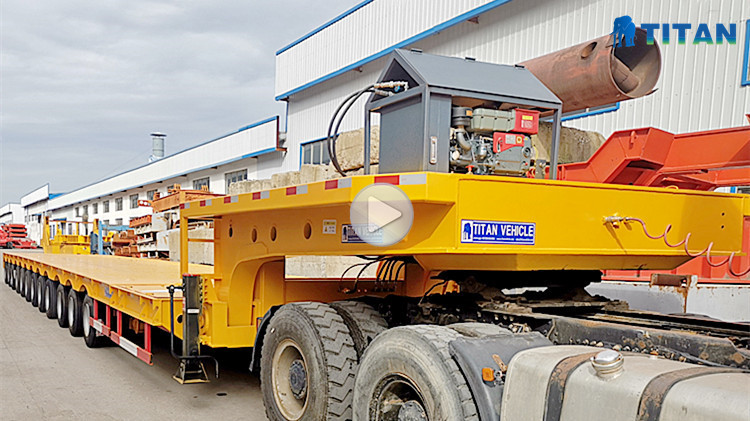 12 axle extendable trailer video