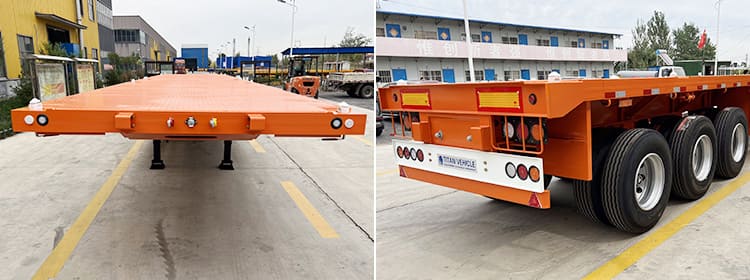 Triple Axle 40Ft Flatbed Platform Trailers for Sale