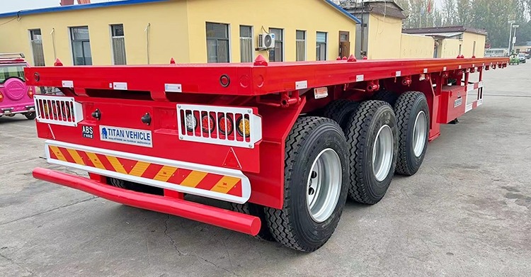 New 40 Feet 3 Axle Flatbed Trailers for Sale Price