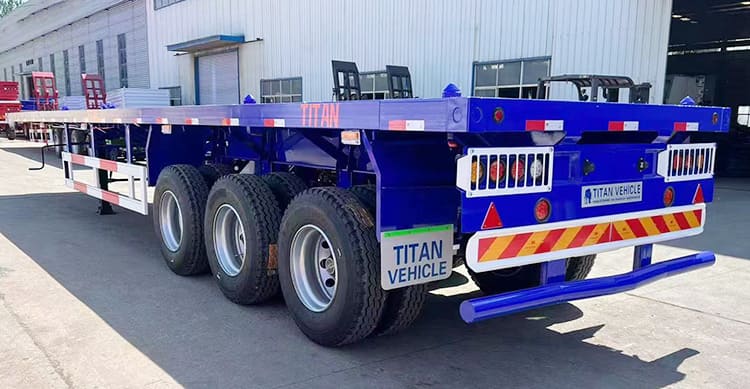 Triple Axle 40 Foot Flatbed Truck Trailer for Sale Near Me