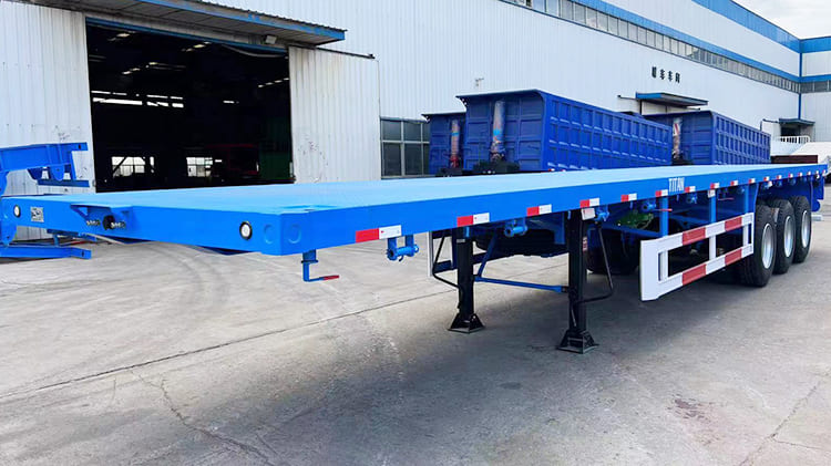 Tri Axle Semi Trailer Flat Bed 40 Ft for Sale Price in Zimbabwe
