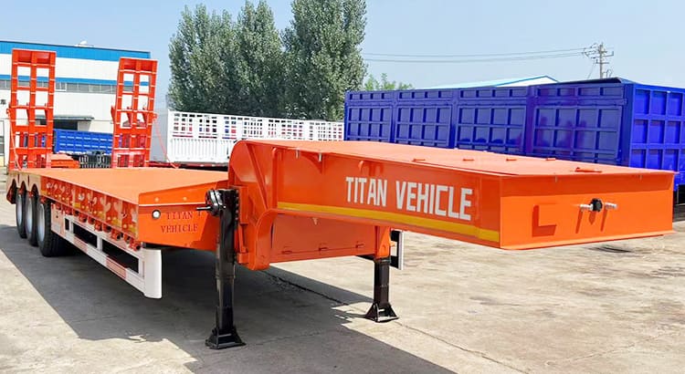 Tri Axle 80T Truck Trailer Low Bed for Sale Price