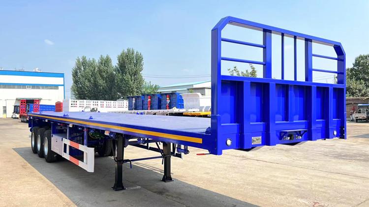 Flat Deck Tri Axle Flat Top Trailer for Sale