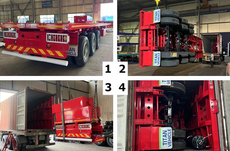 Flatdeck Trailer - Flat Deck 3 Axle 40 Foot Container Trailer