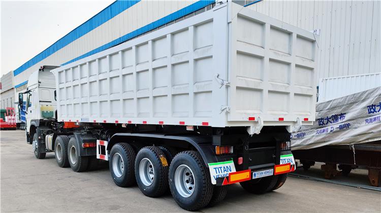 Triple Axles 60 Tonne Semi End Dump Trailer Capacity for Sale