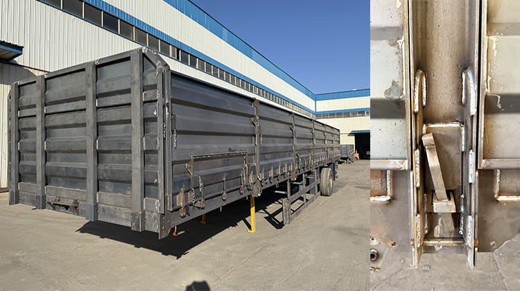Bulk Cargo Sidewall Semi Trailer Price | Grain Trailer for Sale in Zimbabwe