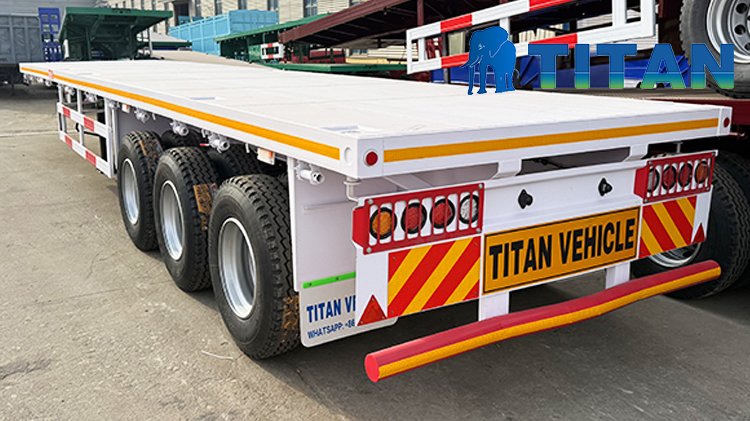 Tri Axle Flatbed Semi Trailer for Sale in Harare Zimbabwe