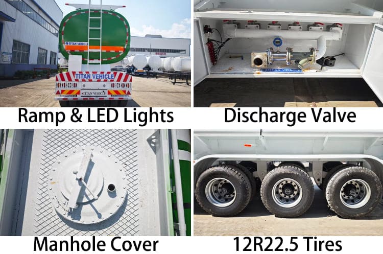 Tri Axle Petrol Semi Gasoline Tanker Trailer Price for Sale in Zimbabwe 