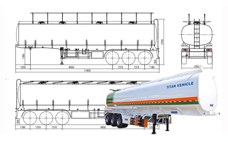 Tri Axle Petrol Semi Gasoline Tanker Trailer Price for Sale in Zimbabwe 