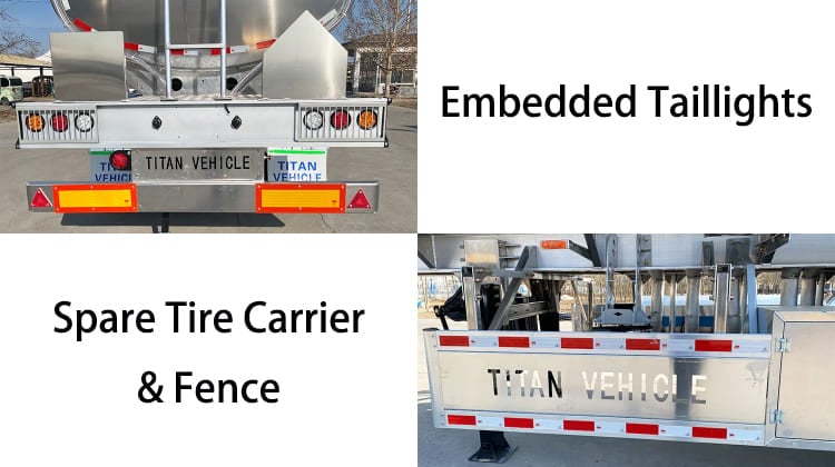 Aluminum Diesel Fuel Tanker Trailer for Sale in Guyana