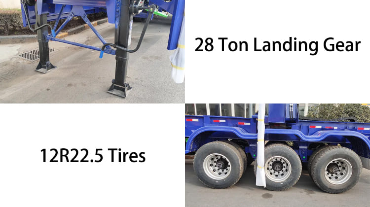 Container Side Lifter Trailer with Crane for Sale in Guyana