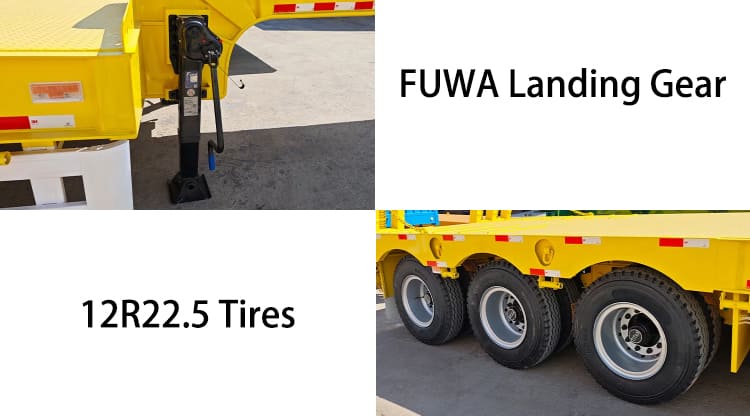 Tri Axle 50 Ton Semi Lowbed Trailer for Sale in Guyana