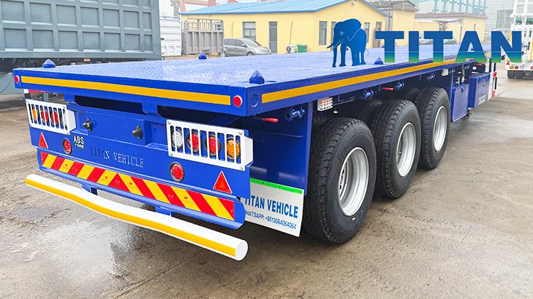 Tri Axle 40 Foot Heavy Duty Flatbed Trailer for Sale Price in Guyana