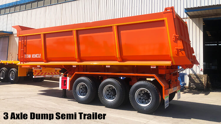 Triple Axle Semi Dump Trailers for Sale Near Me Price in Guyana