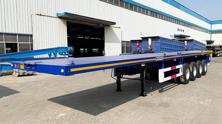 Heavy Duty 4 Axle Flatbed Trailer Price for Sale Near Me in Ghana